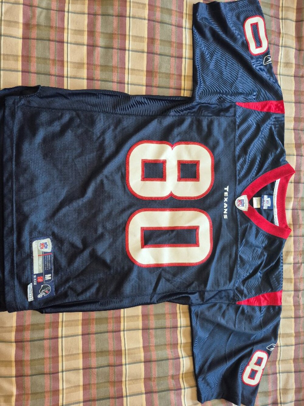 Authentic Reebok Houston Texans NFL Jersey Andre Johnson Blue Medium Stitched